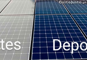 Limpeza automática de painéis solares