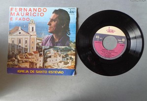 Disco vinil single - Fernando Maurício é Fado
