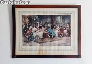 Gravura V. de Paredes de Marie Antoinette's At Home