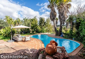 Moradia traditional T4 com piscina, jardim e 2a propriedade com uma ruina e terreno em Amorosa, Silves