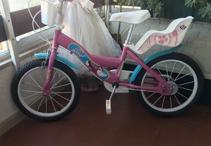 Bicicleta para criança rosa