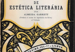 Almeida Garrett. Doutrinas de Estética Literária. Prefácio e notas de Agostinho da Silva.