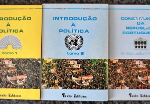 Introdução à Política - 1º e 2º Tomos e 1ª Revisão da Constituição da República Portuguesa (1982)