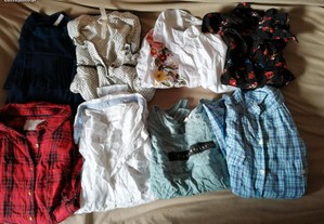 Conjuntos 8 camisas mulher