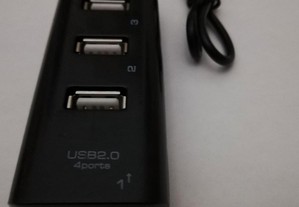 HUB USB 2.0 4 portas 50 cm Novo