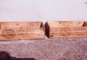 caixas madeira antigas queijo limiano, manteiga lima