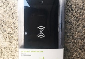 PowerBank Wireless Charging com 2 saídas USB e LED