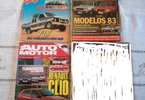 Revistas automóveis antigas