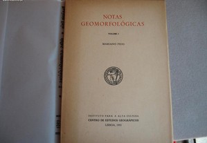 Notas Geomorfológicas I - 1951