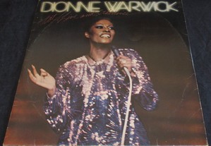 Disco LP Vinil Duplo Dionne Warwick Hot ! Live And Otherwise