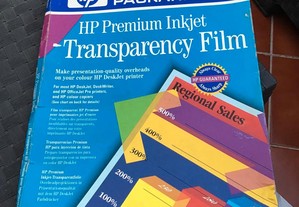 papel transparência inkjet HP