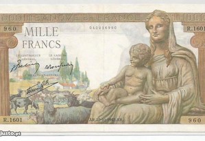 Espadim - Nota de 1.000 Francos de 1942 - França 960