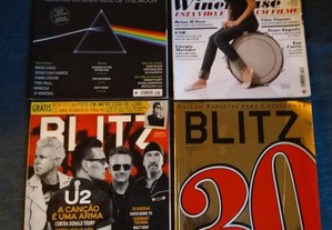 Revistas Blitz Pink Floyd , U2 , Amy Wine house e outras
