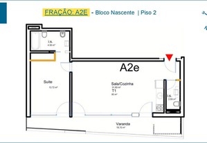 Apartamento - 54 m2 - T1