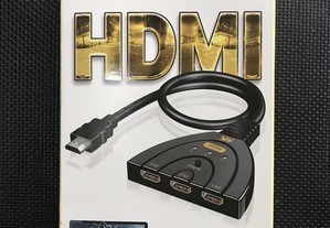 HDMI Switch 4K / HDMI Splitter 4K com 3 portas (3 em 1)