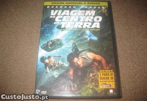 "Viagem ao Centro da Terra" com Brendan Fraser/Edição Especial 2 DVDs e com 2 Óculos 3D
