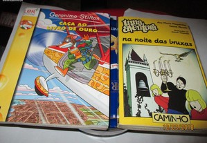 2 livros-colecções: Uma aventura/ Geronimo Stilton