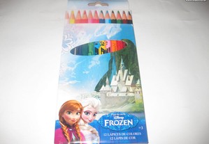 Kit Escolar Lápis de Cor do "Frozen" Embalado!