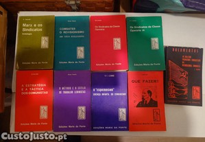Livros de temas políticos das Edições Maria da Fonte