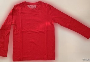 T-Shirt de Criança Unissexo, Vermelho Vivo, Nova