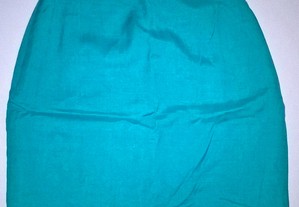 Mini-saia Verde Teal - Como Nova
