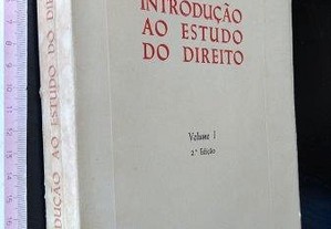 Introdução ao Estudo do Direito (vol. I) - J. Dias Marques