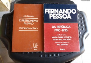 Obras de João Barrento e Fernando Pessoa