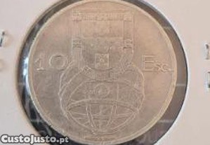 10 escudos 1954 (Prata) - VG