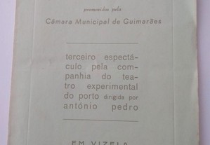 Programa de 1959 dos Festivais de Gil Vicente