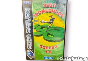 Jogo SEGA Worldwide Soccer  98 Club Edition   SEGA Saturn (Completo, PT)