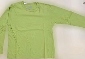T-Shirt de Criança Unissexo, Verde Alface