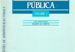 Noções de Administração Pública - Volume 1