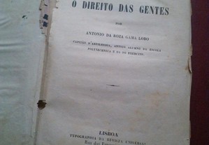 António Roza Gama Lobo-O Direito das Gentes-1853