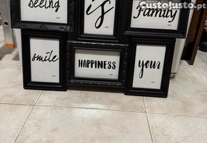 Moldura para seis fotografias