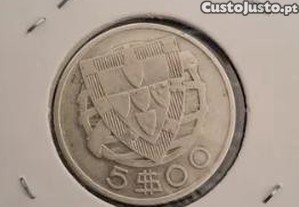 5 escudo 1937 (prata) - Rara