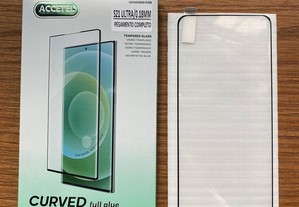 Película de vidro temperado completa curva para Samsung Galaxy S21 Ultra