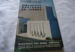 Revista Inauguração do novo Edifício da Biblioteca Nacional de Lisboa 1969