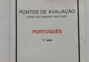 Pontos de Avaliação-Português 7.º Ano