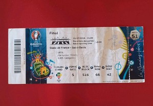 Euro 2016 Bilhete da Final Portugal França