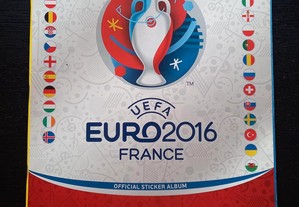 Caderneta UEFA Euro France capa branca vazia da Panini