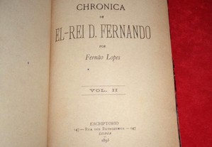 Chronica de El-Rei D. Fernando-Fernão Lopes vol.II