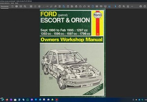 Ford Escort& Orion petrol