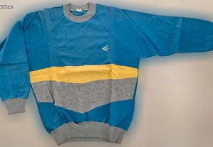 Sweater de Adulto Unissexo, Cinza, Azul e Amarelo