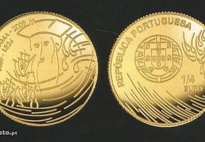 Espadim - Moeda de 1/4 de euro de 2009 - Ouro