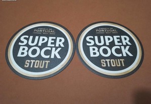 2 bases de copos/pousa copos da marca de cerveja Super Bock p/colecionadores