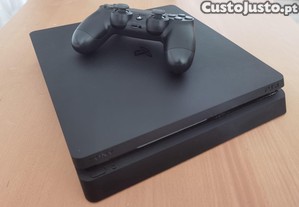 Playstation 4 Slim 1TB + Comando ps4 e jogo (COMO NOVA)