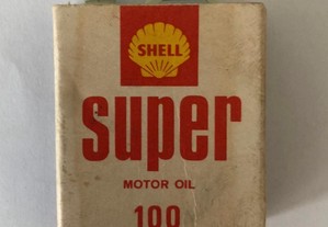 Caixa de Fósforos Shell Super Motor Oil 100, rara, anos 60