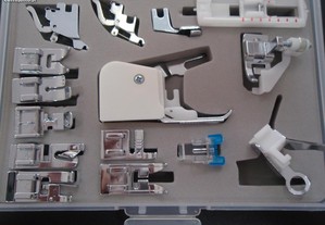 Kit com 15 calcadores, para máquina de costura