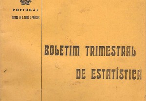 Boletim Trimestral de Estatistica  S. Tomé e Principe  nº 17 - 1975