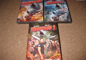 Trilogia em DVD "Sharknado"/Selados!